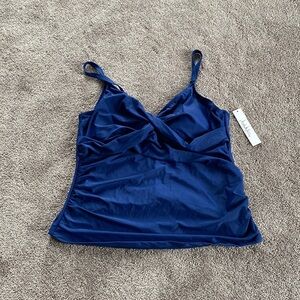 NWT Nicole Miller Crossover Tankini Top SIZE 3X